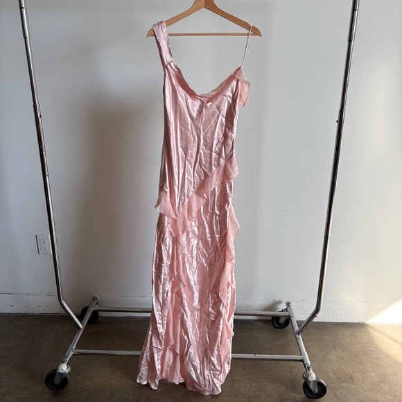 NWT Baby Pink For Love And Lemons “Sawyer” Midi Dress Sz 4 - Picture 5 of 14